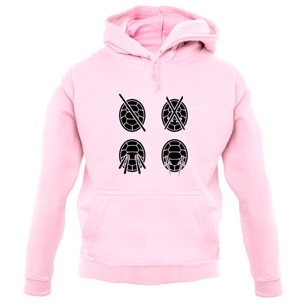 Colour Turtle Weapons unisex hoodie