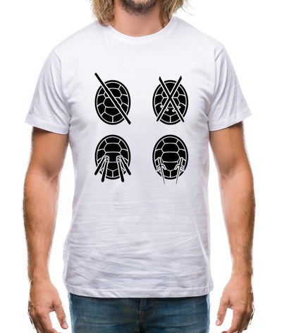 Colour Turtle Weapons Mens T-Shirt