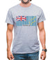 Tuvalu Barcode Style Flag Mens T-Shirt