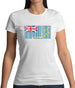 Tuvalu Barcode Style Flag Womens T-Shirt