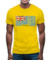 Tuvalu Barcode Style Flag Mens T-Shirt