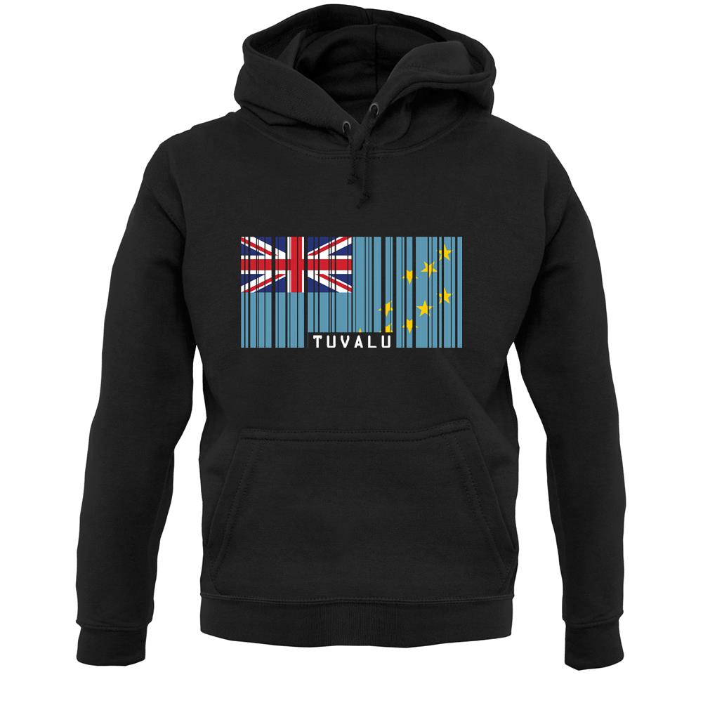 Tuvalu Barcode Style Flag Unisex Hoodie