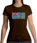 Tuvalu Barcode Style Flag Womens T-Shirt