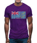 Tuvalu Barcode Style Flag Mens T-Shirt