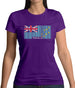 Tuvalu Barcode Style Flag Womens T-Shirt