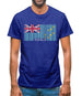 Tuvalu Barcode Style Flag Mens T-Shirt