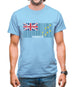 Tuvalu Barcode Style Flag Mens T-Shirt