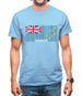 Tuvalu Barcode Style Flag Mens T-Shirt