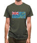 Tuvalu Grunge Style Flag Mens T-Shirt