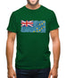 Tuvalu Grunge Style Flag Mens T-Shirt