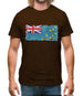 Tuvalu Grunge Style Flag Mens T-Shirt