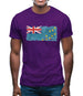 Tuvalu Grunge Style Flag Mens T-Shirt