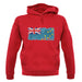 Tuvalu Grunge Style Flag unisex hoodie