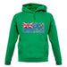 Tuvalu Grunge Style Flag unisex hoodie