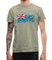 Tuvalu Grunge Style Flag Mens T-Shirt