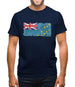 Tuvalu Grunge Style Flag Mens T-Shirt