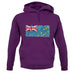 Tuvalu Grunge Style Flag unisex hoodie