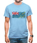 Tuvalu Grunge Style Flag Mens T-Shirt