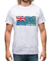 Tuvalu Grunge Style Flag Mens T-Shirt