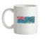 Tuvalu Grunge Style Flag Ceramic Mug