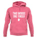 Two Words, One Finger Unisex Hoodie