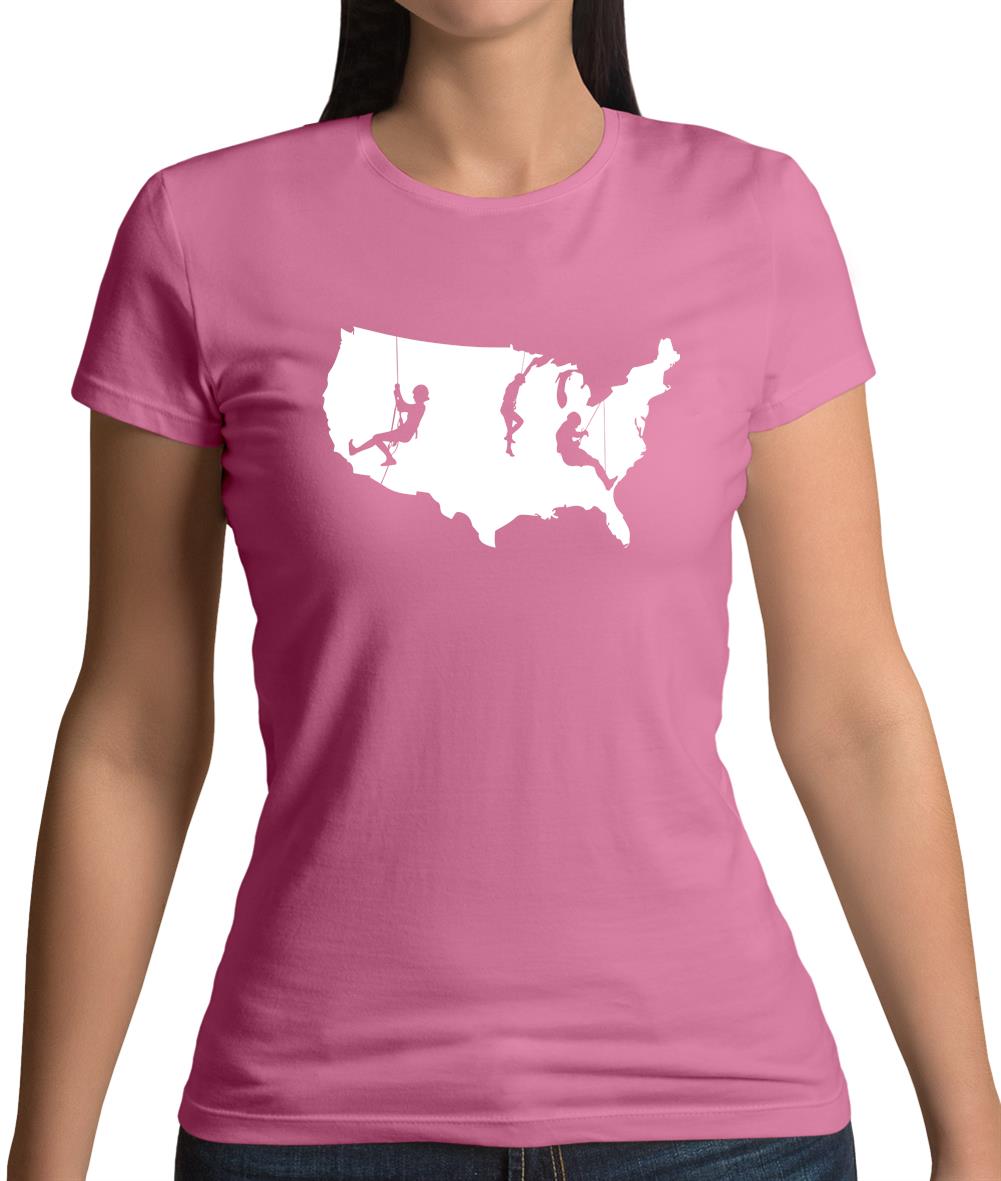 USA Climbing Womens T-Shirt