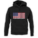 Usa Barcode Style Flag unisex hoodie