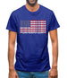 Usa Barcode Style Flag Mens T-Shirt