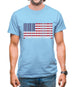 Usa Barcode Style Flag Mens T-Shirt