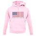 Usa Barcode Style Flag unisex hoodie