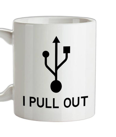 USB - I Pull Out Ceramic Mug