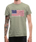 Us Grunge Style Flag Mens T-Shirt