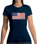 Us Grunge Style Flag Womens T-Shirt