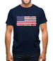 Us Grunge Style Flag Mens T-Shirt