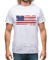 Us Grunge Style Flag Mens T-Shirt