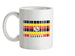 Uganda Barcode Style Flag Ceramic Mug