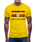 Uganda Barcode Style Flag Mens T-Shirt