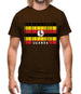 Uganda Barcode Style Flag Mens T-Shirt