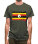 Uganda Grunge Style Flag Mens T-Shirt