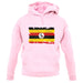 Uganda Grunge Style Flag unisex hoodie