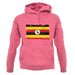 Uganda Grunge Style Flag unisex hoodie