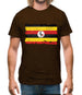 Uganda Grunge Style Flag Mens T-Shirt