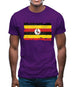 Uganda Grunge Style Flag Mens T-Shirt