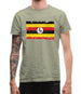 Uganda Grunge Style Flag Mens T-Shirt