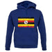 Uganda Grunge Style Flag unisex hoodie