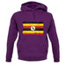 Uganda Grunge Style Flag unisex hoodie