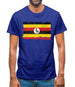 Uganda Grunge Style Flag Mens T-Shirt