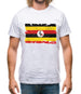 Uganda Grunge Style Flag Mens T-Shirt