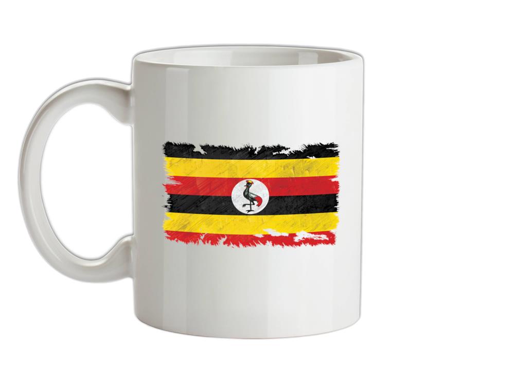 Uganda Grunge Style Flag Ceramic Mug