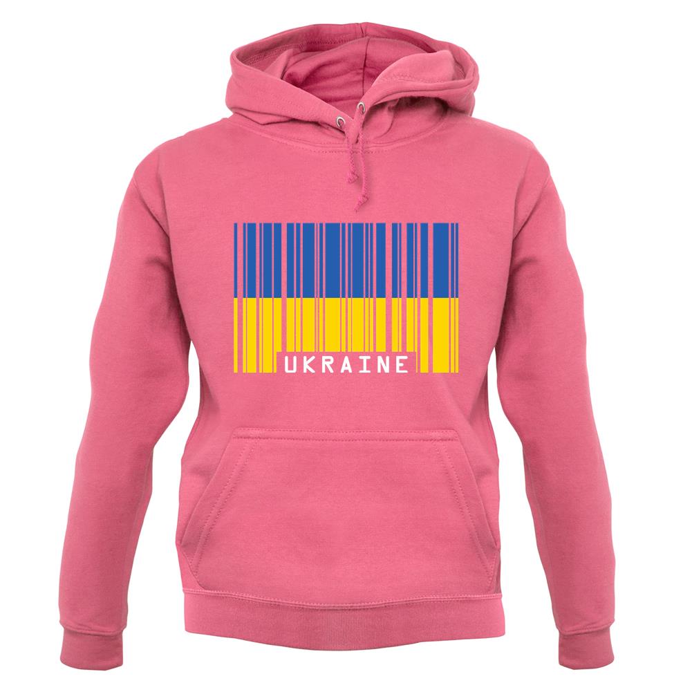 Ukraine Barcode Style Flag unisex hoodie
